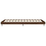 vidaXL Cadre de lit sans matelas chêne marron 90x200cm bois ingénierie