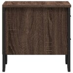 vidaXL Tables de chevet 2Pièces chêne marron 40x41x40cm bois d'ingénierie