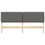 vidaXL Tête de lit capitonnée Marron et gris clair 180 cm Pin massif