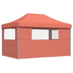 vidaXL Tente de fête Terre cuite 292 x 440 x 315 cm Tissu Oxford