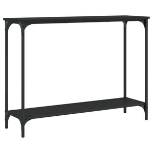vidaXL Table console noir 101x30 5x75 cm bois d'ingénierie