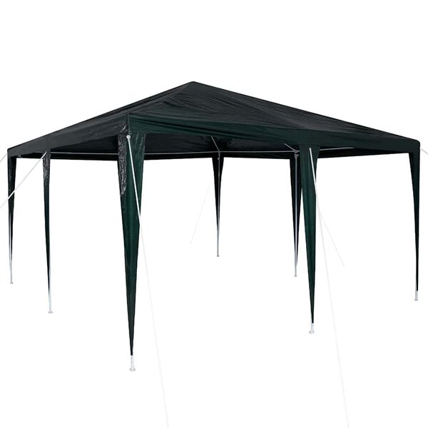 vidaXL Tente de fête Vert 400 x 400 x 266 cm Polyéthylène et acier