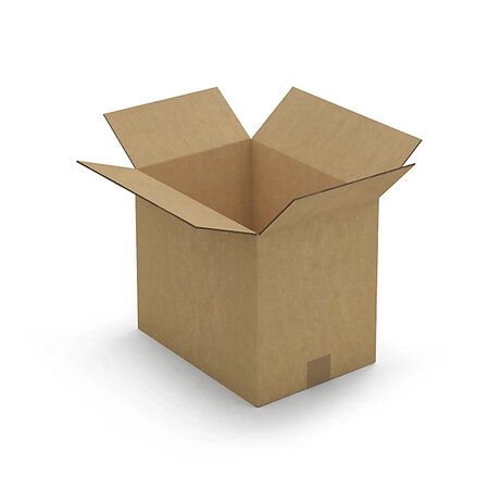 Caisse carton brune double cannelure raja 35x25x30 cm (lot de 15)