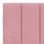 vidaXL Cadre de lit sans matelas rose 160x200 cm velours