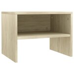 vidaXL Tables de chevet 2 Pièces Chêne sonoma 40x30x30 cm Bois ingénierie