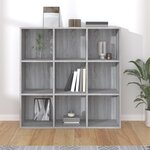 vidaXL Armoire à livres sonoma gris 98x29x97 5 cm