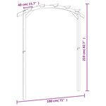 vidaXL Pergola de jardin 180x210x40 cm Bois de pin imprégné