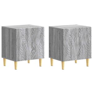 vidaXL Table de chevet 2 Pièces Sonoma gris 43 x 34 5 x 50 cm