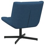 vidaXL fauteuil lounge Bleu Tissu Moyen Ergonomique Fauteuil lounge