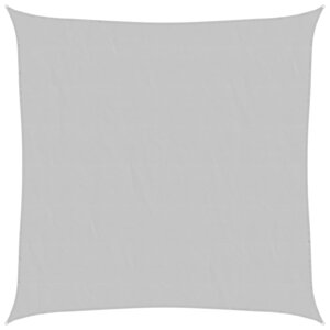 vidaXL Voile d'ombrage gris clair 2 5x2 5 m 100 polyester oxford