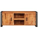 vidaXL Meuble TV Marron 120 x 33 x 50 cm Bois d'acacia massif