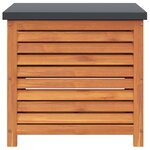 vidaXL Boîte de rangement de jardin 60x50x55 cm bois d'eucalyptus