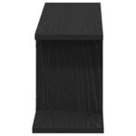 vidaXL Étagère TV murale Chêne noir 125 x 18 x 23 cm Bois d'ingénierie