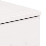 vidaXL Table de chevet Blanc 37 x 35 x 18 5 cm Bois massif en pin