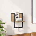 vidaXL Étagère Murale Chêne artisan 20 x 25 x 30 cm Bois d'ingénierie