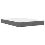 vidaXL Cadre de lit avec tête de lit Gris foncé 140 x 190 cm Velours