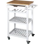 Desserte à roulettes en bois 40 x 61 x 84.5 cm