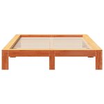 vidaXL Cadre de lit sans matelas cire marron 160x200cm bois pin massif