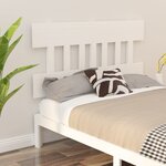 vidaXL Tête de lit Blanc 203 5x3x81 cm Bois massif de pin