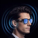 Lunettes caméra NASA Futura - 8 Mpx 1080p  Bluetooth 5.4  IA vocale - Noir / Bleu