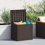 vidaXL Boîte de stockage de jardin Marron 58 5x46x55 cm Polypropylène