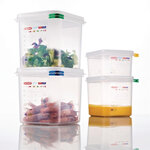 Boîte alimentaire 2 6 litres gn 1/6 - lot de 4 - araven -  - polypropylène2.6 176x162x150mm