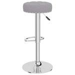 vidaXL Tabourets de bar lot de 2 gris tissu