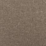 vidaXL Sommier à lattes de lit avec matelas taupe 120x190 cm tissu