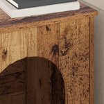 vidaXL Maison pour chat Bois ancien 53 x 52 x 62 cm Bois d'ingénierie