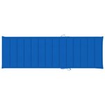 vidaXL Chaise longue de jardin avec coussin Bois d'acacia solide