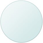 vidaXL Dessus de table ronde en verre trempé 500 mm