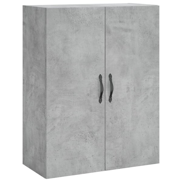 vidaXL Armoire murale gris béton 69 5x34x90 cm bois d'ingénierie
