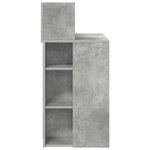 vidaXL Bureau avec rangement Gris béton 90 x 48 x 101 5 cm
