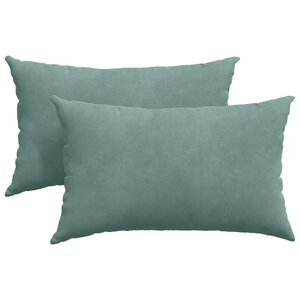 vidaXL Coussins de canapé 2 Pièces Vert Mer 50 x 30 cm