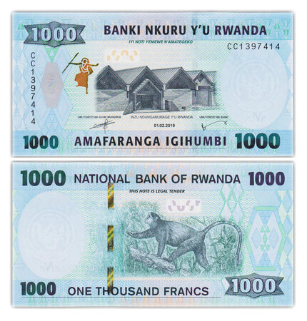 Billet de Collection 1000 Francs 2019 Rwanda - Neuf