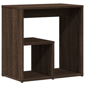 vidaXL Table d'appoint Chêne marron 50x30x50 cm Bois d'ingénierie