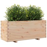 vidaXL Jardinière 110x40x49 5 cm bois de pin massif