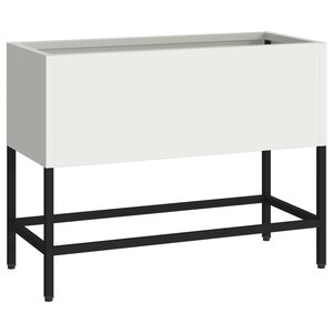 Cultivateur de Jardin surélevé vidaXL 60x26x45 cm Acier Blanc