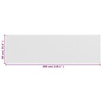 Vidaxl écran de balcon blanc 90x300 cm pehd