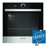 Four électrique encastrable à convection naturelle - BRANDT BXP5100X - Inox - 68L - Pyrolyse - A