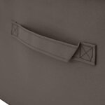 vidaXL Boîte de rangement 24 Pièces Gris 100 x 50 x 18 cm Tissu intissé