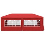 vidaXL Tente de fête 600 x 300 x 255 cm Rouge PE et acier