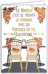 Carte Félicitations Mariage Mr Mrs Mme Monsieur Madame avec Enveloppe 12x17 5cm