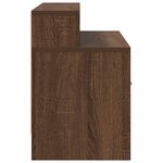 vidaXL Table de chevet avec tiroir chêne marron 51x31x47 cm