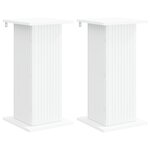 vidaXL Support de Plante 2 pc Blanc 30 5 x 30 x 60 5 cm
