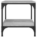 vidaXL Tables d'appoint 2Pièces Sonoma gris 40x40x40 cm Bois d'ingénierie