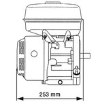 vidaXL Moteur à essence 6 5 CH 4 8 kW Noir