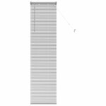 vidaXL Store de Fenêtre avec des rideaux Manuel Argent Aluminium