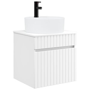 vidaXL Meuble de lavabo mural Blanc 49 x 44 5 x 65 cm