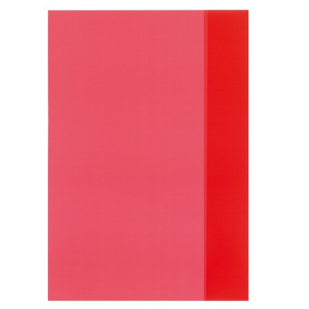 Protège-cahiers, format A4, en PP, rouge transparent HERLITZ